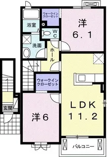 サンライズ・ヴィラ【2階】の間取り