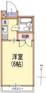 コーポラスモリノ【1階】の間取り