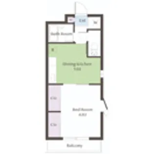 ファミール栄【1階】の間取り