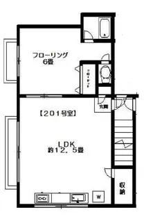 ハイツニューポプラ【2階】の間取り