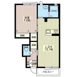 ラ・リヴィエール箱森【1階】の間取り