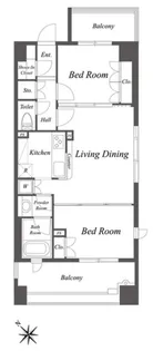 グレースレジデンス東京【11階】の間取り