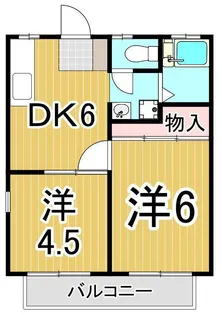 竹内ハイツ【1階】の間取り