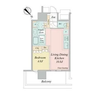 NAGOYA the TOWER【11階】の間取り