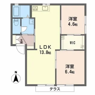 カサベルデB【1階】の間取り