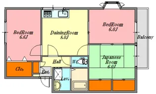 広島県広島市安佐南区川内1【アパート】の間取り