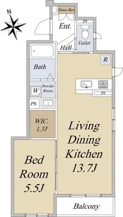 ベラヴィスタ芝【3階】の間取り