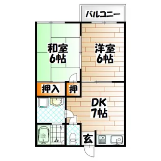 ハイツALEX【1階】の間取り