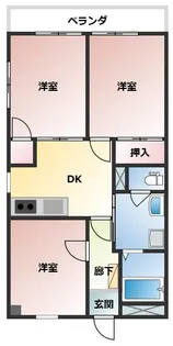 マンションサンスカイ【4階】の間取り