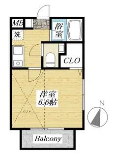 コリーヌドゥレーブ【2階】の間取り