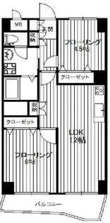 東京都中野区中野3【マンション】の間取り