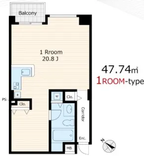 ファーストアパートメンツ三田【2階】の間取り