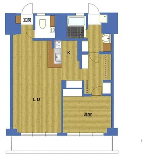 東京都渋谷区本町2【マンション】の間取り