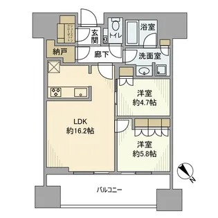 麻布台ヒルズレジデンスB【20階】の間取り