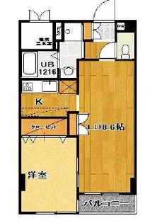 プラッサ西参道【1階】の間取り