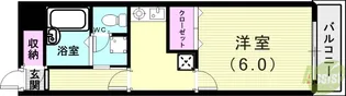 中西駅前ビル【7階】の間取り