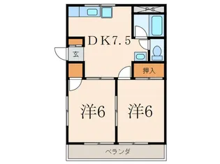 ロイヤルハイツ I【2階】の間取り