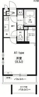 神奈川県川崎市高津区新作4【マンション】の間取り
