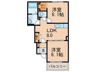 リーベンス・グランデIII【1階】の間取り