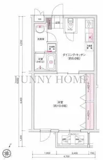グラントレゾール明大前【1階】の間取り