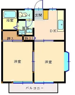 シンフォニアB棟201【2階】の間取り