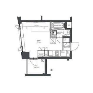 BPRレジデンス人形町【5階】の間取り