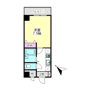 フェリーチェ目黒【2階】の間取り