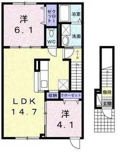 ラフィトベニスタ【2階】の間取り