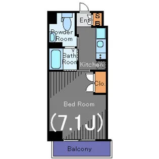 ガーラ渋谷常磐松【1階】の間取り