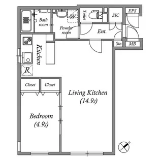 PASEO高田馬場III【3階】の間取り