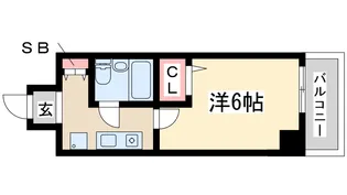 エスリード新大阪【8階】の間取り