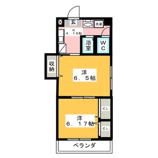 プレステージ名古屋【3階】の間取り