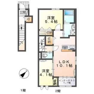 槙の家【2階】の間取り