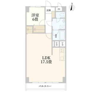 秀和目黒駅前レジデンス【8階】の間取り