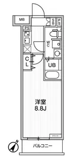 ジェノヴィア板橋本町IIIスカイガーデン【4階】の間取り