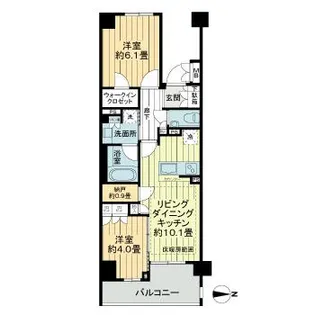 マジェスティハウス新宿御苑パークナード【5階】の間取り