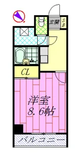 シャルマン・ヴィラージュ【8階】の間取り