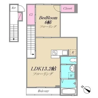 メルヴェーユ町田【2階】の間取り
