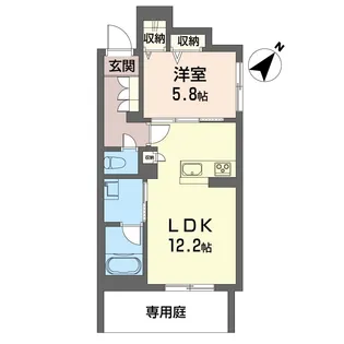 ザ・ワン【1階】の間取り