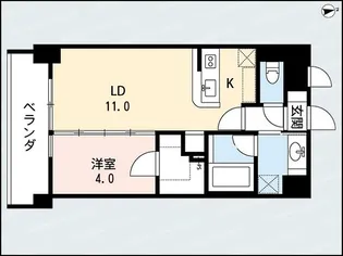 ディナミス【4階】の間取り