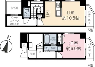 Casa Flag Shibuya【4階】の間取り