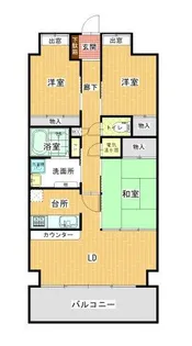 マルイラベンダーヒルズ【12階】の間取り
