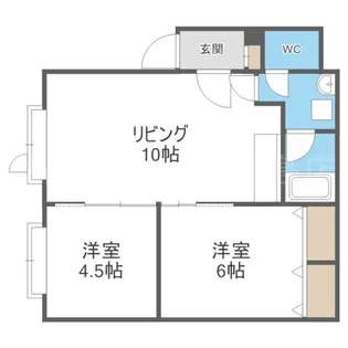 エターナルニシヤ23【3階】の間取り