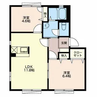 プランドールS【1階】の間取り