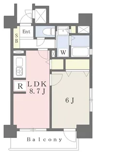セザールスカイタワー銀座東【11階】の間取り