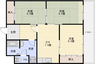 サンメイト2【2階】の間取り