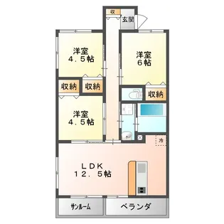 大丸西原マンション【2階】の間取り