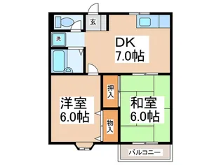 メゾンラフィ-ト【2階】の間取り