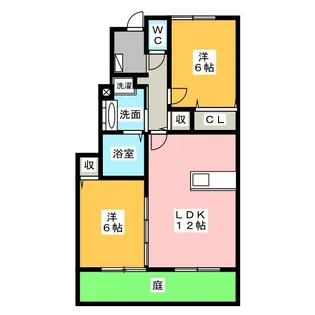 ソラティオ B棟【1階】の間取り