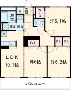 Park Village松代【2階】の間取り